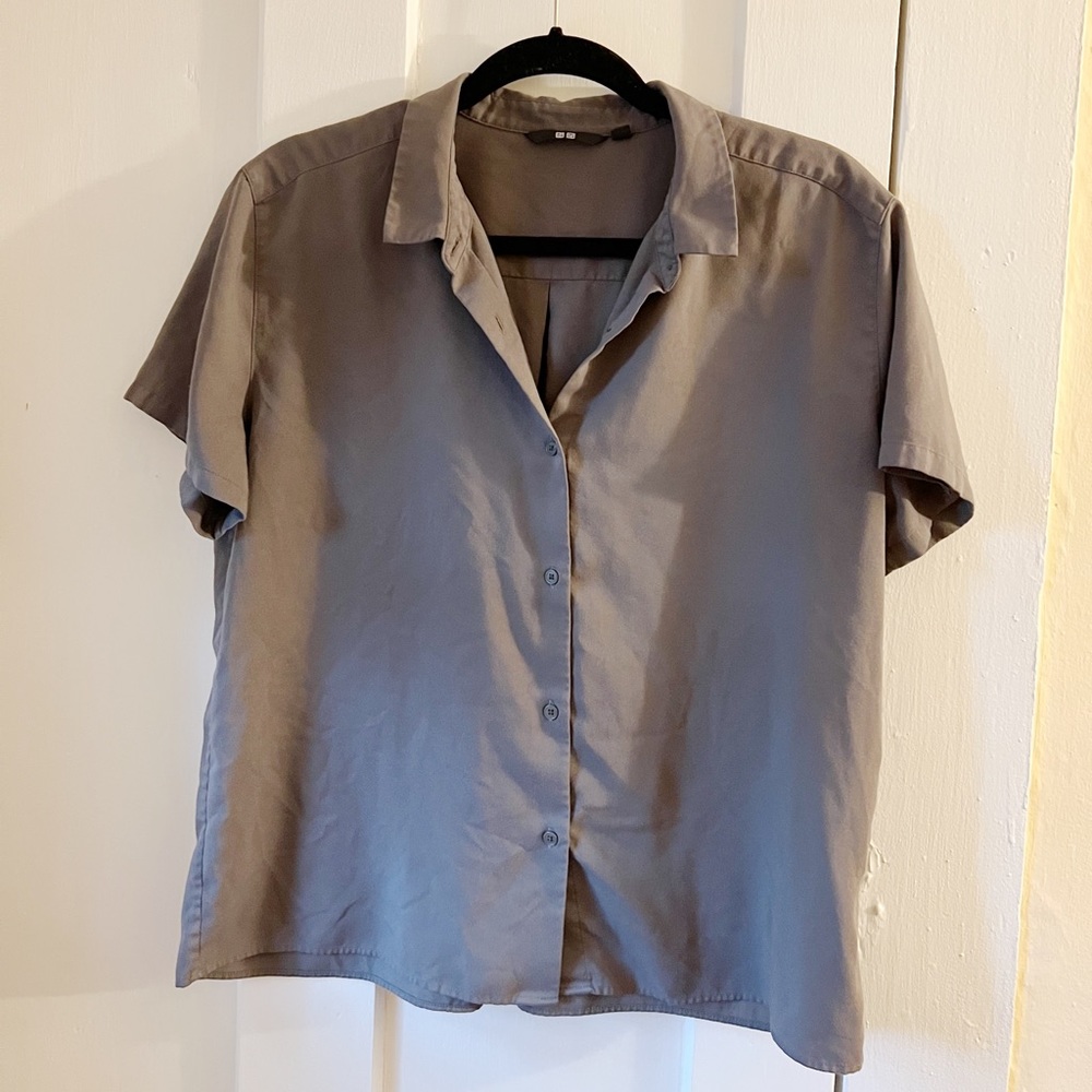 Classic grey button down